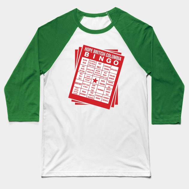 BINGO - Hope, British Columbia Edition Baseball T-Shirt by INLE Designs